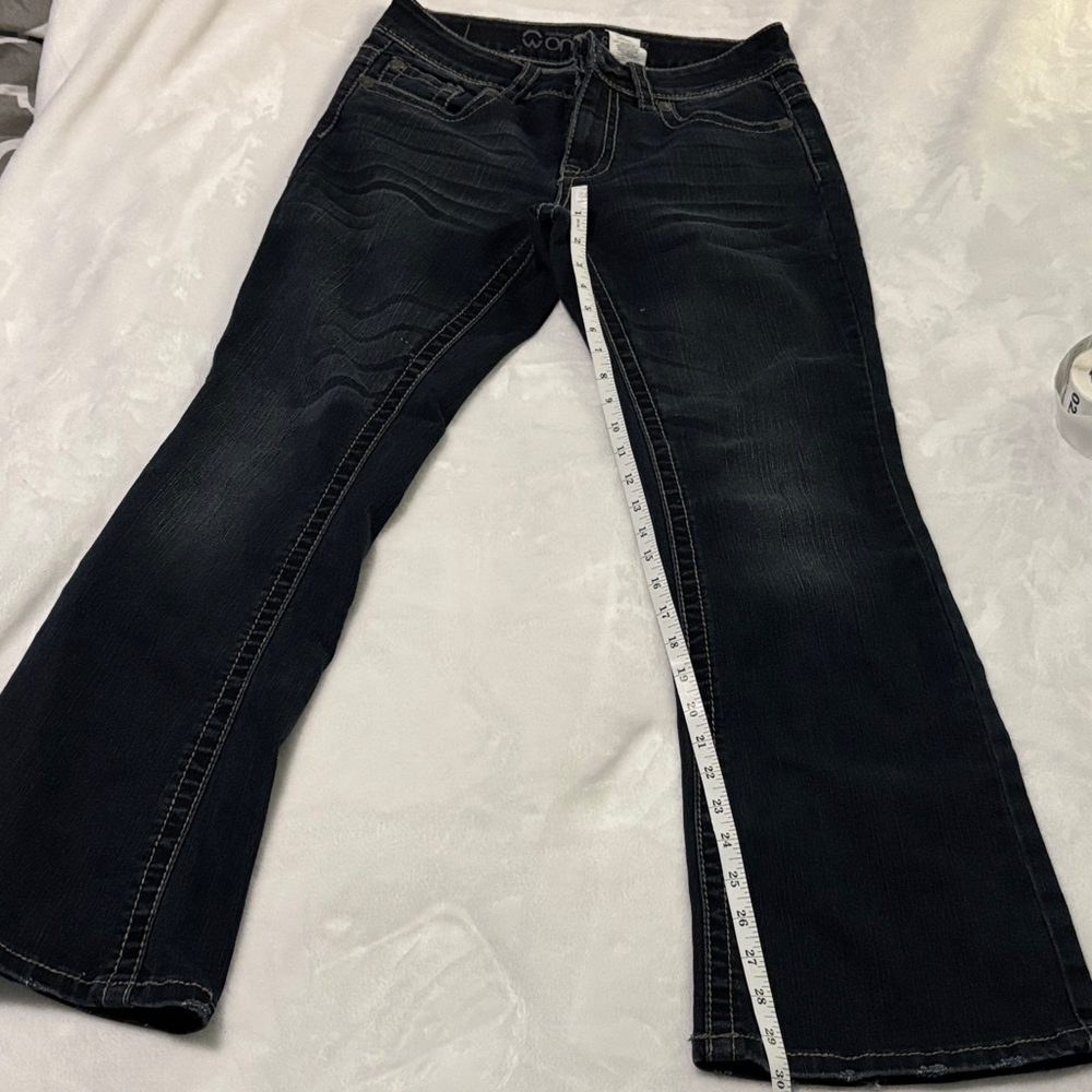 Stylish Dark Blue Women's Flare Jeans